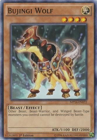 Yu-Gi-Oh! - Bujingi Wolf (MP14-EN072) - Mega Pack 2014 - 1st Edition - Common