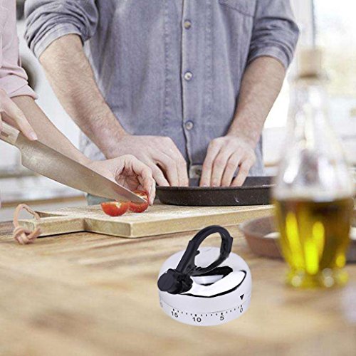 image for JDgoods Kitchen Timer 60 Minute Mechanical Timer Game Count Down Count