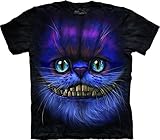 The Mountain Men's Big Face Cheshire Cat T-Shirt Black 2XL