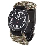 SharpSurvival Water Resistant Adjustable Battery Powered Analog Watch - Camo