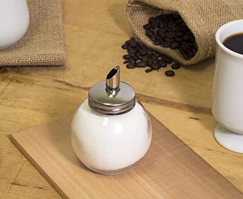 HIC Glass Sugar Dispenser, 7-Ounce