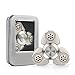Dacra For UFO Tri-Spinner Silver Fidget Time Killer Focus ADHD EDC Toy With Beautiful Look and Great for Deep Thought & Anxiety Relief, Smaller Friction and Stable Bearing