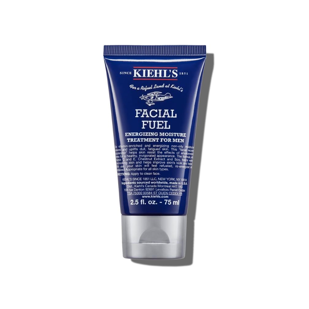 Kiehl's Facial Fuel Moisturiser for Men, Vitamin-Enriched Non-Oily Face Cream, Re-energises & Revitalises Dull Skin with Caffeine, Vitamins C+E, Revitalise & Energise Your Skin, 75Ml — image 1
