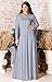 KOH KOH Womens Long Sleeve Flowy Empire Waist Fall Winter Party Gown