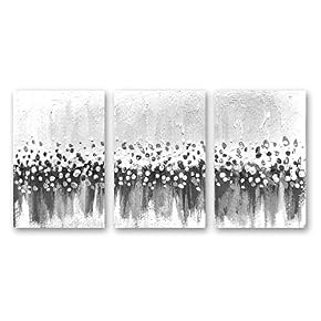 3 Panel Black and White Abstract Pictures Home...