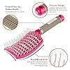 Curved-Vent-Brush-and-Hair-Detangler-Professional-Styling-Hair-Brush-for-Men-Women-Vented-Hair-Brushes-for-Faster-Blow-Drying-Suitable-for-Long-Thick-Curly-Wet-Hair-Rosy Curved Vent Brush and Hair Detangler, Professional Styling Hair Brush for Men Women, Vented Hair Brushes for Faster Blow…
