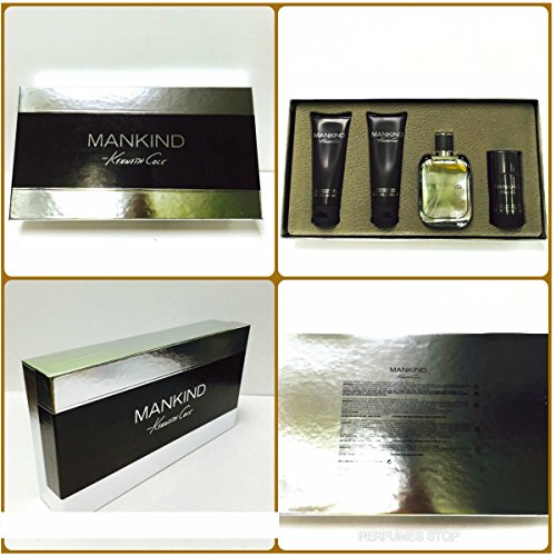 Kenneth Cole Mankind By Kenneth Cole For Men Edt Spray 3.4 Oz & Aftershave Balm 3.4 Oz && Hair And Body Wash 3.4 Oz &