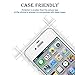 iPhoen 4 4S Screen Protector - HPTech Tempered Glass Film for Apple iPhone 4, iPhone 4S Bubble Free, 9H Hardness (2-Pack)