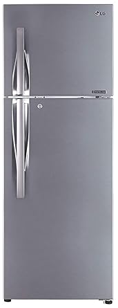 LG 335 L 3 Star Inverter Frost-Free Double Door Refrigerator (GL-T372JPZ3, Shiny Steel)