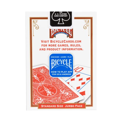 Bicycle Playing Cards, Jumbo Index, 12 Pack,Red & Blue Pricepulse