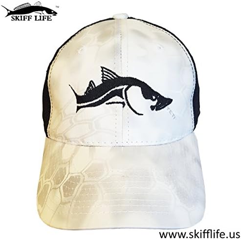 NEW ARRIVAL!!! Kryptek White Yeti Camo Hat Black Mesh Back Snook in Black