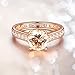 MORGAN & PAIGE .925 Sterling Silver 18K Yellow Gold Plated Cubic Zirconia Solitaire Engagement Ring for Women - Channel-Set Eternity Band, Sterling Silver Rings Women, Jewelry for Her, Size 7