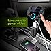 Bluetooth FM Transmitter Quick Charge 3.0, Wireless Car Radio Transmitter Kit 1.7” LED Display, Dual USB Ports, Compatible iPhone, Samsung, etc, Hands Free Kit