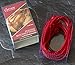 Cooking Twine : Silicone Butchers Twine Ties | Rotisserie Elastic Poultry Ties | Heat Safe Cooking String | Wrap Meat - Poultry - Vegetables | Use for Oven - Smoker | Set of 6 (21 inches, Red)