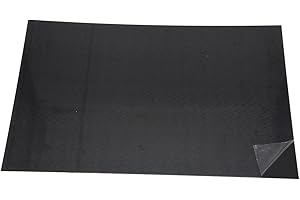 Dopro Uncut 11"x17" DIY Blank Guitar Bass Pickguard Material Sheet Scratch Plate Material Sheet 29x43cm Matte Black 1 Ply (Cut Your Own Pickguard)