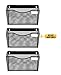 Superior Shoppers Professional Wall Mount File Holder| Mesh Document Organizer for Home + Office Accessories| Easy Filing Storage for Paper, Mail, Folders, Magazines, Receipts (3 Pack + BONUS Labels)