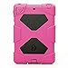 ipad mini case,Aceguarder Apple Ipad Mini 1&2&3 Case Waterproof Rainproof Shockproof Kids Proof Case for Ipad Mini 2 Mini 1&2(gifts Outdoor Carabiner + Whistle + Handwritten Touch Pen) (PINK-BLACK)