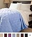 Lavish Home Solid Color Bed Quilt, Twin, Blue
