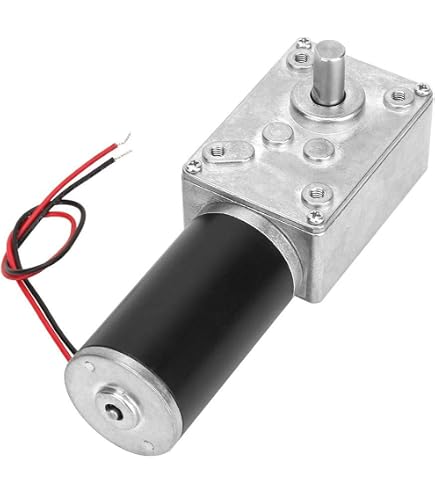 JGB37-555 Micro DC Geared Motor – 12V, 265 RPM, Large Torque, Forward/Reverse, Adjustable Speed, No Bracket
