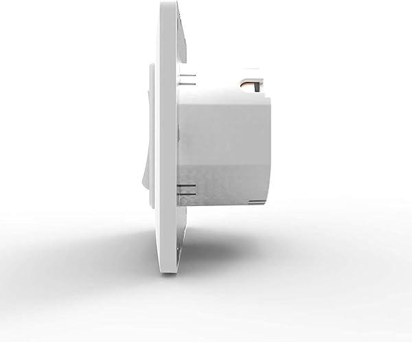 Monland WiFi Smart Light Switch Push Button Smart LifeTuya APP el Control Remoto Funciona con Alexa Home para Control de Voz 1 GangEU Plug