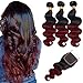 T1B/99J Ombre Brazilian Body Wave (18 18 18+16)