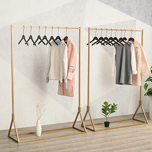 MDEPYCO Simple Fashion Rolling Garment Rack with Grade Heavy Duty Metal