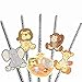 Big Dot of Happiness Noah's Ark Paper Straw Decor - Baby Shower or Birthday Party Striped Decorative Straws Set 24