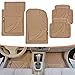 Motor Trend Mt-794-Bg FlexTough Advanced Performance Mats-4Pc HD Rubber Floor Mats for Car SUV Auto All Weather Plus (Beige)