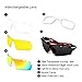 Ewin E11 Polarized Sports Sunglasses with 4 Interchangeable Lenses for Men Women Golf Baseball Volleyball Fishing Cycling Driving Running Glasses, TR90 Unbreakable Frame, Waterproof, Anti-Fog Lens