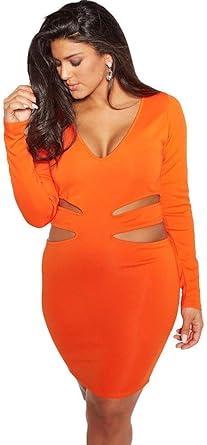 orange dress size 16