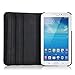 Moonmini 360 Rotation PU Leather Protective Case Cover Pouch for Samsung Galaxy Tab 3 8.0