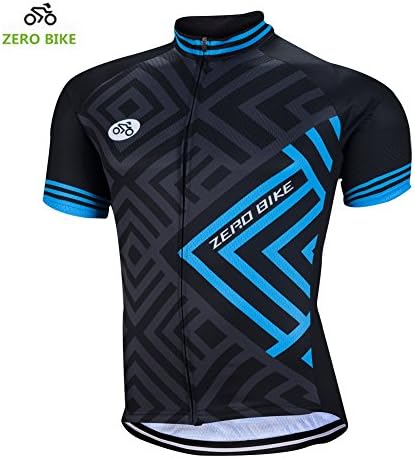 ZEROBIKE® Men's Short Sleeve Cycling Jersey jacket Breathable Quick Dry Outdoor Sports Wear