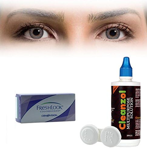 ALCON Freshlook Colorblends Contact Lens With Lens Case & Solution - 2 Pieces (-1.25,Gray)