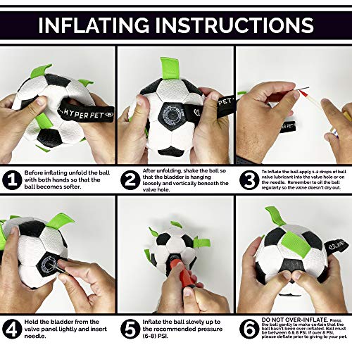 The Original Quality Hyper Pet Grab Tabs Dog Soccer Ball & Dog Football