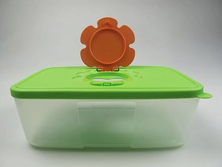 TUPPERWARE Caja Portatoallitas 1,5 L verde naranja: Amazon.es: Hogar