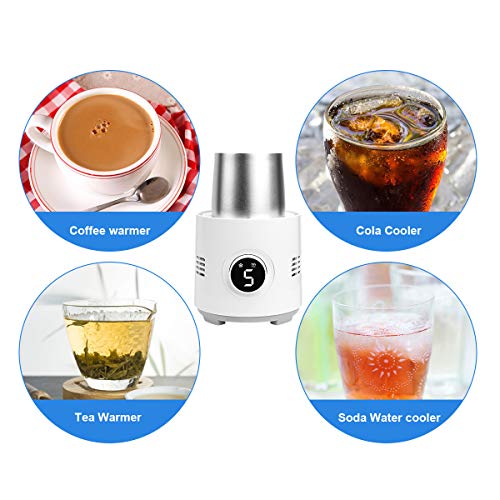 AZFUNN Coffee Mug Warmer & Beverage Cup Cooling for Office Home Desk Use, Electric Heating or Cooler Plate for Coffee Tea Water Baby Bottle Cola