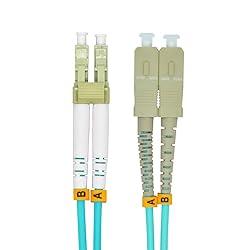 Jeirdus 1Meter 3ft LC to SC Duplex 50/125 10G OM3