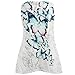 TOPUNDER Women Casual Tops Butterfly Printed Tank Plus Size Blouse