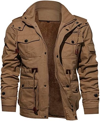 Mens Coats Winter Sale Linqi1164 Long Sleeve Cashmere Warm Coat Fleece Jacket Thicken Slim Fit Trench Windbreaker Parka Coats Cardigan Sportswear Outwear