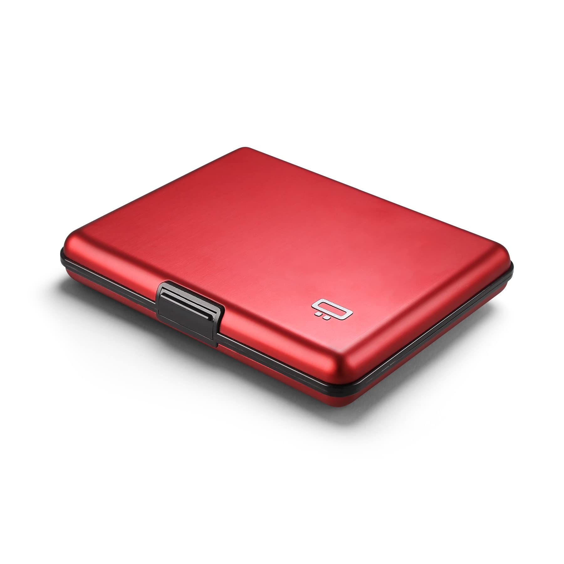 ÖGON -DESIGNS- Aluminium Wallet, Large Capacity, RFID Protection Against Fraud and demagnetization, Smart Case Big Stockholm Model (Red)