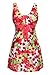 Wantdo Women's Slender Scoop One Piece Support Up Swimsuit Dress Swimwear Dress, US 8-10/Tag 5XL  , Lily Orange