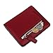 AINIMOER Small Leather Wallet for Women, Ladies Credit Card Holder RFID Blocking Women's Mini Bifold Pocket Purse, Wine