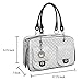 MyGift MG Collection® White Quilted Designer Inspired Faux Patent Leather Dog & Cat Pet Carrier Tote Handbag