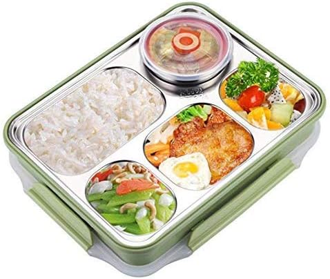 TYZAG Lunch Box for Office, Lunch Boxes Steel, Tiffin Boxes for Kids, Lunch Box for Women, Tiffin Boxes for School, Kids Lunch Box, Lunch Box for Kids, Kids Tiffin Box for School (Green)