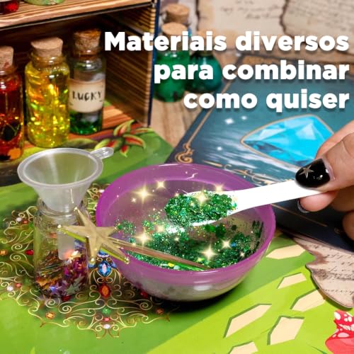 Kit Experimentos Ciência STEM Educacional Infantil Mais de 50+ Combinações de Química, Brinquedo Didático Presente Criança (Kit de Poções Mágicas)