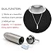 TI-EDC Titanium Mini Pill Fob, Bullet Design Waterproof Keychain Pill Holder, Charm Pendant Pill Reminder, Ultra-Lightweight 0.28oz, Inner Depth - 0.84”
