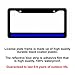 Reflective Thin Blue Line Support Police Black License Plate Frame #440