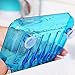 MMRM Clear Plastic Waterfall Drain Soap Dish with Suction Cup Bathroom Peach