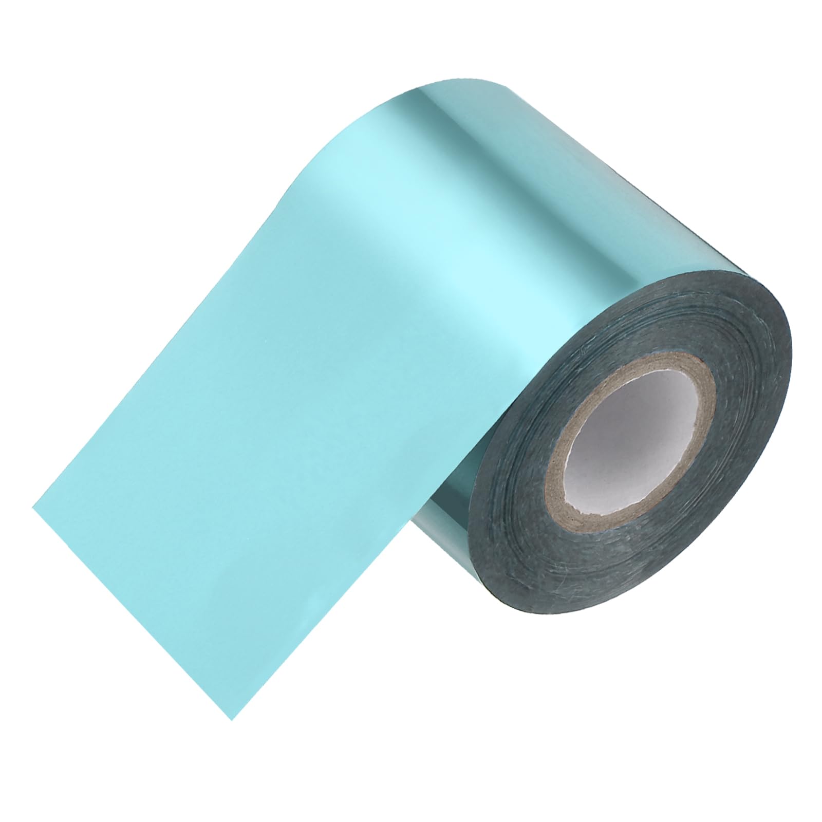 PATIKIL 2" x400Ft Hot Stamping Foil Paper, Heat Transfer Hot Stamping Paper Foil Roll for Leather DIY Logo Decor Craft Gift Package Scrapbook Card, Light Blue
