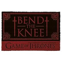 1art1 Game of Thrones Door Mat Floor Mat - Bend The Knee (24 x 16 inches)